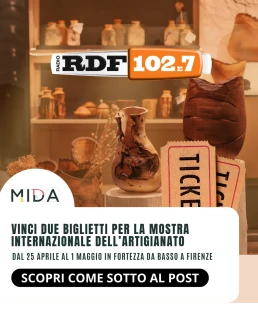 Vinci i biglietti per MIDA, la Mostra Internazionale dell'Artigianato di Firenze con RDF 102.7